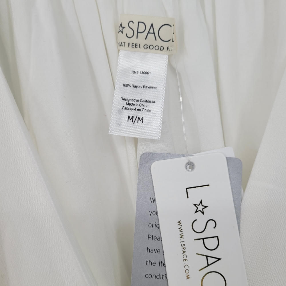 L*Space Cream Off-Shoulder High Low Dress - Picture 7 of 8